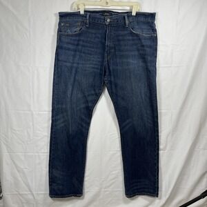 Polo Ralph Lauren Men's Jeans Blue Size 38x32 Hampton Straight Leg 100% Cotton
